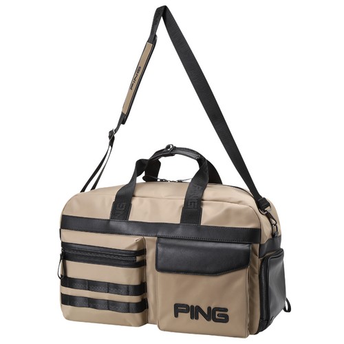 핑 멀티 포켓 배색 보스턴백 111D1BB184_BG