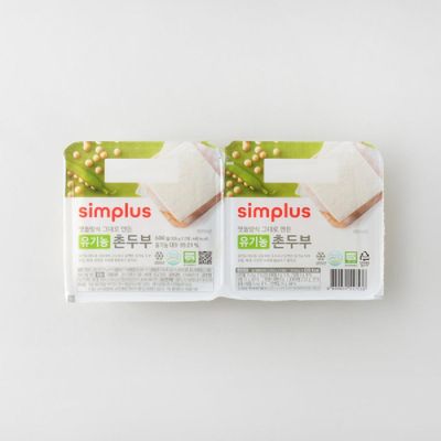 홈플러스 simplus 유기농 촌두부 300g (2개)_이미지