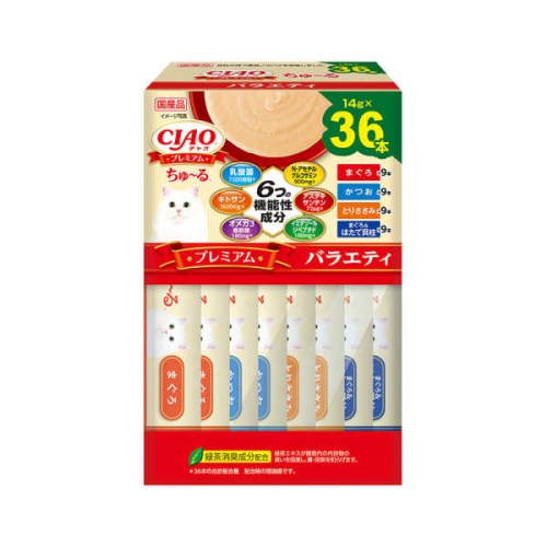 이나바 캣 챠오 프리미엄 츄르 버라이어티 SC-438 504g (14g x 36p)