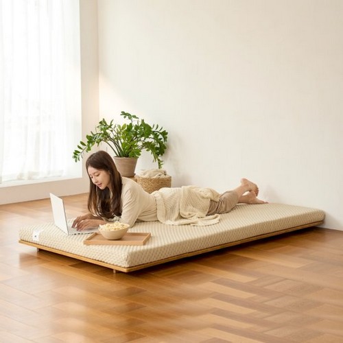 스너그홈 착붙 천연라텍스 하드 토퍼 매트리스 S