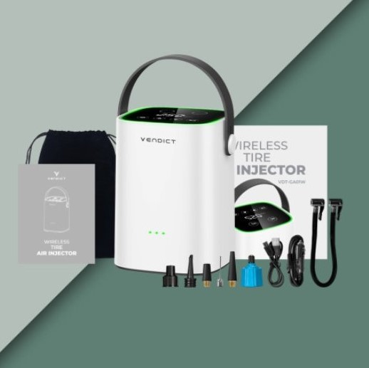 벤딕트 타이어 공기압 주입기 VDT-GA01W_이미지