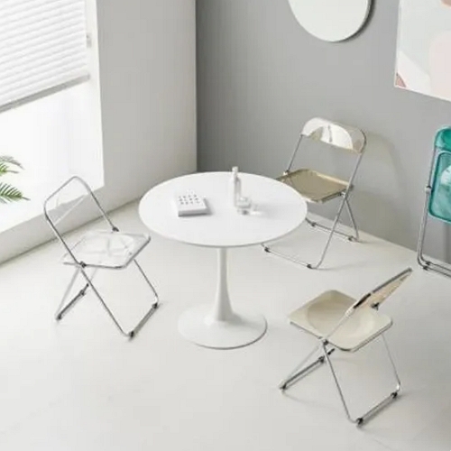 히트가구 A793 원형 화이트 식탁 900