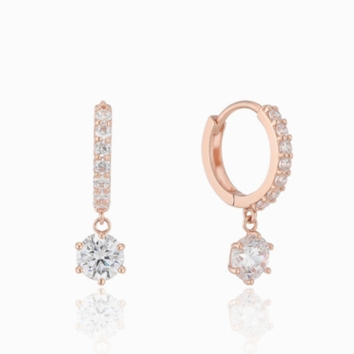 로이드 데일리 샤인 드롭 5mm 10K 원터치 링 귀걸이 LOSP2022G