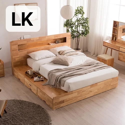 삼익가구 포텐 4단 수납 원목 LED침대 LK이미지입니다. 누르면 해당 게시물로 새창이동합니다.