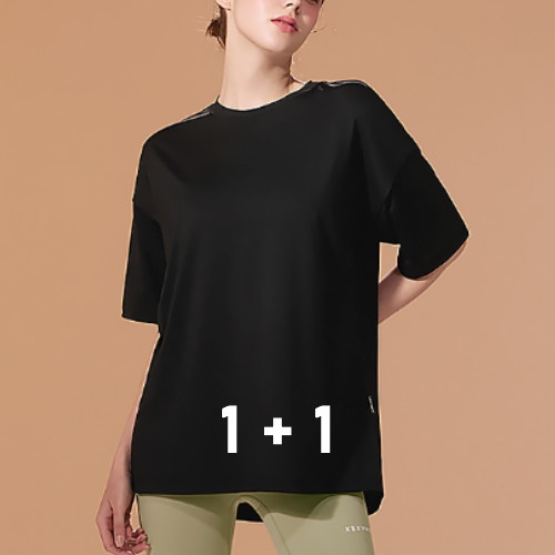 젝시믹스 아이스페더 오버핏 티셔츠 2팩 XA5392G_이미지
