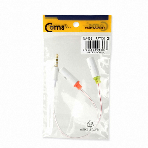 라이트컴 COMS 스마트폰 이어폰/마이크 분리 케이블 NA453_이미지