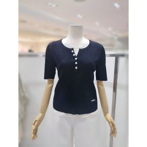 나이스클랍 컬러블록 레이어드 니트탑 N252PWK456_이미지
