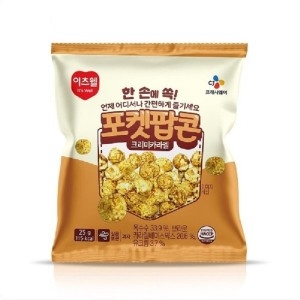 CJ프레시웨이 이츠웰 CJ 포켓<b>팝콘</b> 크리미카라멜맛 25g 30개 1박스