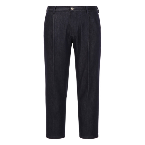 LF 닥스 남성 네이비 코튼실크 블렌드 데님 셋업 팬츠_DMPA6A068N2_이미지