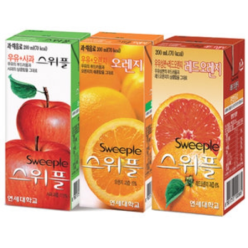 연세우유 스위플 레드 오렌지 200ml (72개)