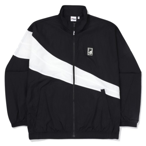  휠라 컴포트핏 플래그 바람막이 FS2JKF2103X [BLK, 블랙]