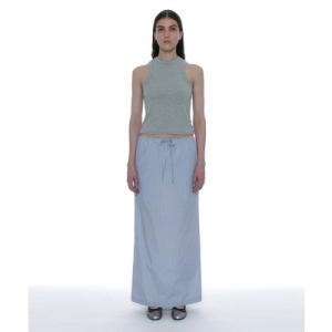 파르티멘토 우먼 PWC 이지 맥시 스커트 스트라이프2컬러 PW-C-24212 PASTEL BLUE STRIPE L_이미지