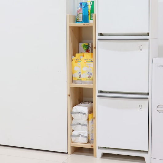 원목 폭좁은 한뼘 틈새 수납장 195