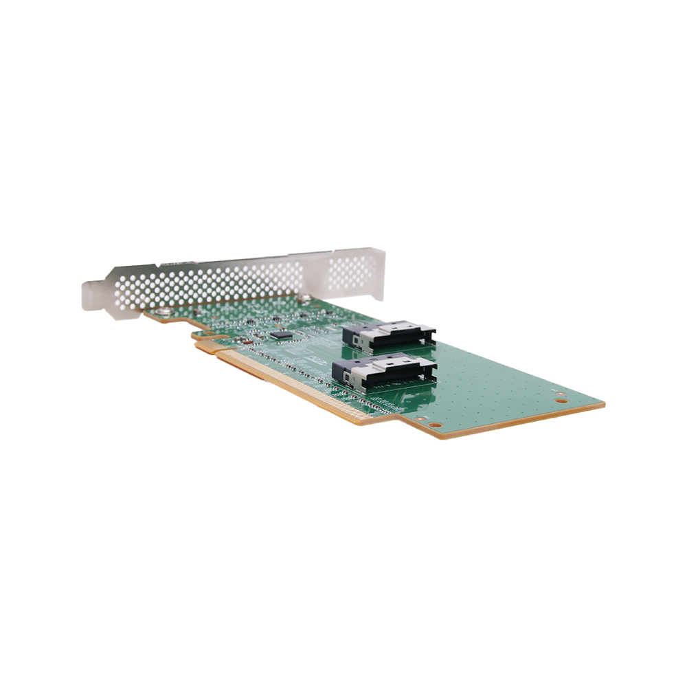 레드빗 PCIe4 x 16 to SlimSAS SFF-8654 8i Adapter