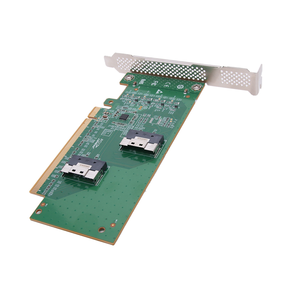 �̿��� ����� PCIe4 x 16 to SlimSAS SFF-8654 8i Adapter