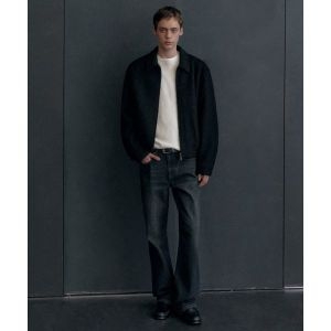 무신사 스탠다드 스탠다드 플레어 데님 팬츠 다크 블루 MMDNP515-DU 42_이미지