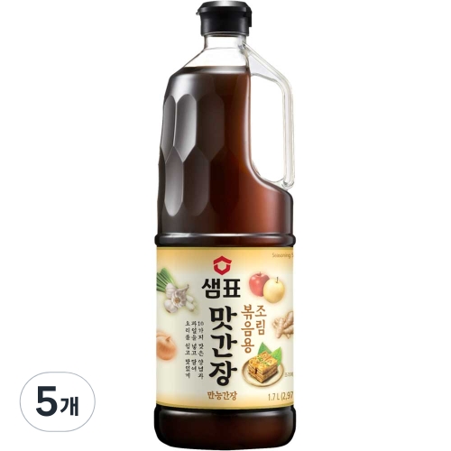 샘표 맛간장 조림볶음용 1.7L (5개)_이미지