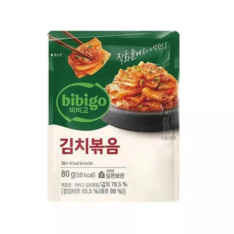 비비고 김치볶음 80g이미지입니다. 누르면 해당 게시물로 새창이동합니다.