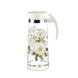 내열유리 손잡이 물병 목련 1400ml