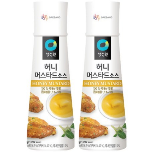 청정원 허니 머스타드소스 320g (2개)_이미지