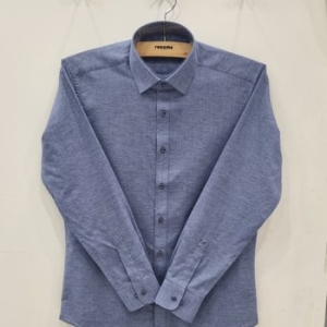  레노마 셔츠 린넨혼방 솔리드 슬림핏 긴소매RNSSLP150NYC