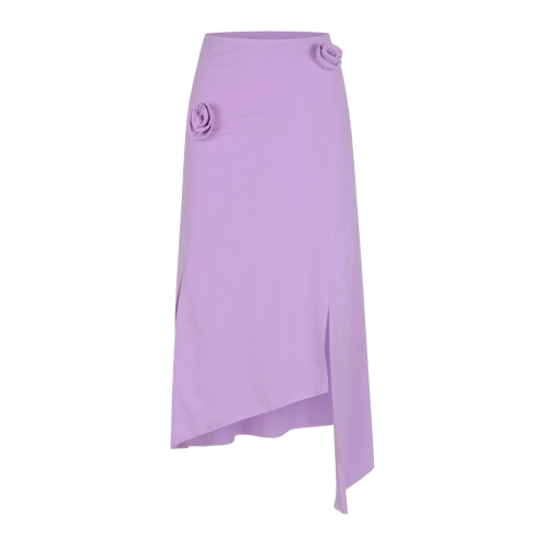 코페르니 플로럴 비대칭 미디 스커트 COPJS30F5021PRP T