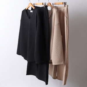 아이우먼 빅사이즈사랑해요 I138L202 골지라운딩긴팔투피스 DL