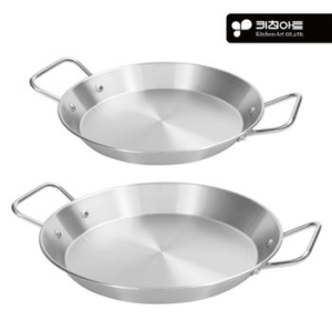 키친아트 손잡이 스텐접시 22cm+26cm_이미지