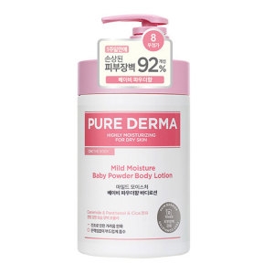 LG생활건강 온더바디 퓨어 더마 마일드 모이스처 바디로션 베이비파우더향 1000ml (1개)