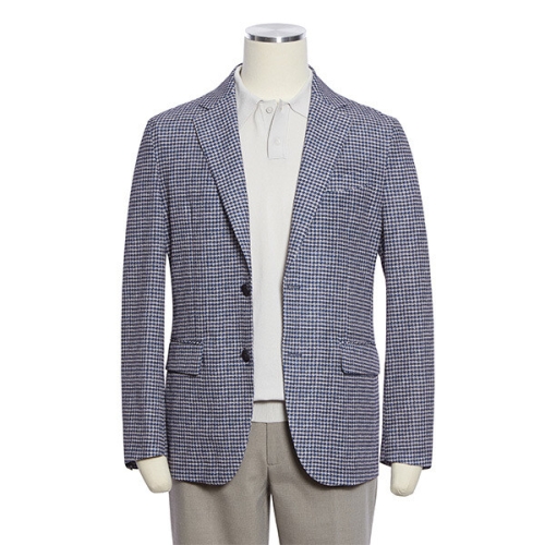 레노마 캐주얼 시즌 봄여름 남성콤비 버드아이 체크 스판 자켓 블루 RRJMBJ57B