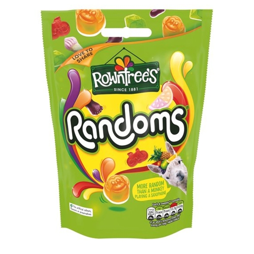 Rowntrees 랜덤 젤리 150g 6팩 Rowntrees Randoms Pouch 150G