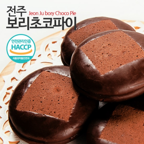 하나식품 수제 전주 보리 초코파이 70g (10개)_이미지