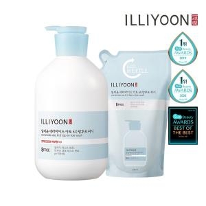 일리윤 세라마이드 아토 6.0 탑투토 워시 1000ml+리필 500ml (본품1개+리필1개)_이미지