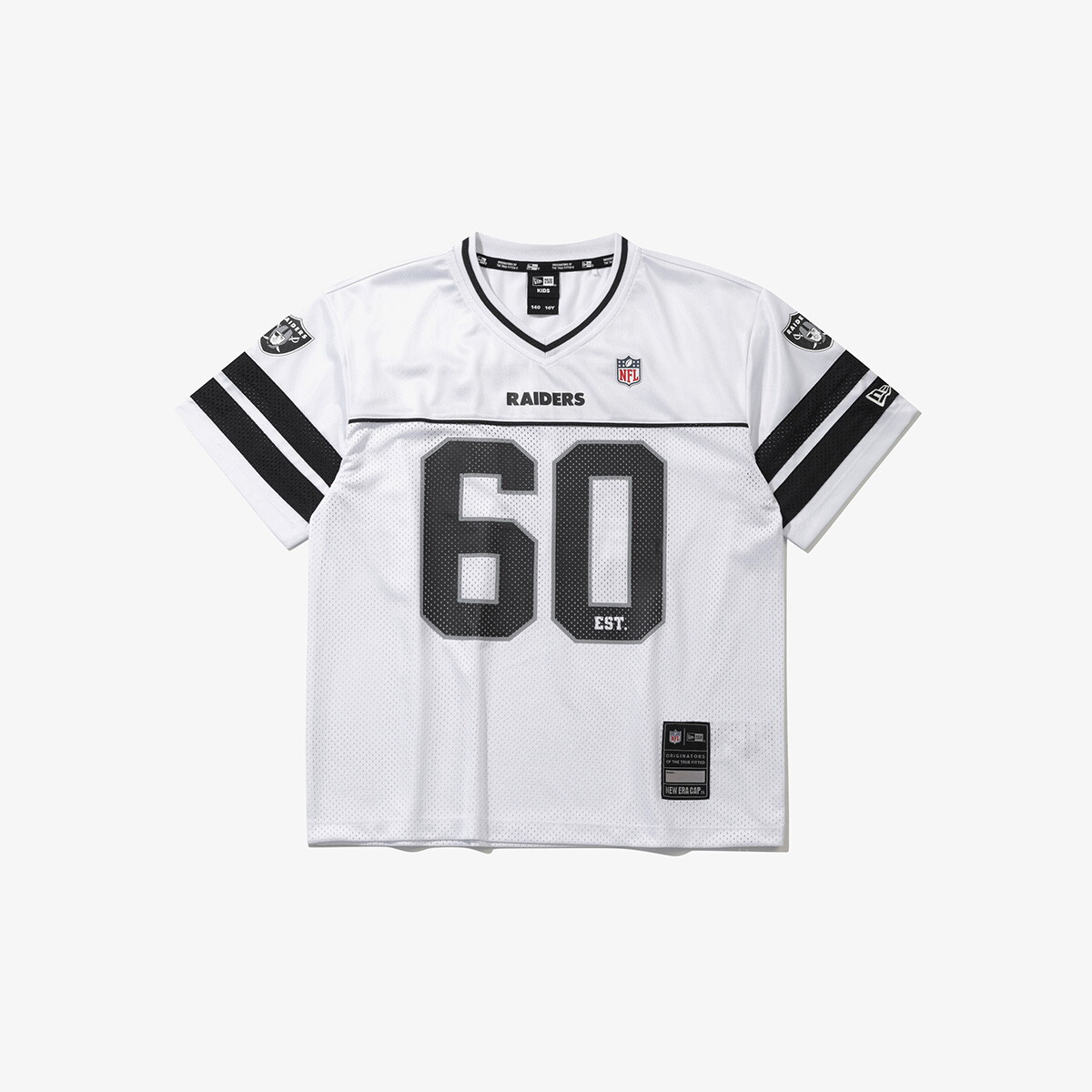 뉴에라 키즈 키즈 NFL 라스베이거스 레이더스 팬 웨어 티셔츠 화이트 15159319_이미지