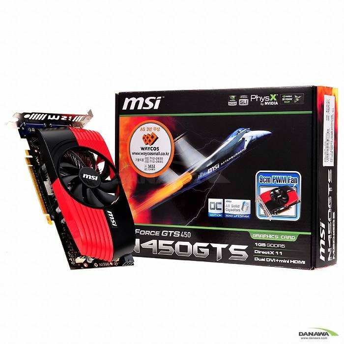 MSI ������ GTS450 N450GTS M2D1G O.C D5 1GB