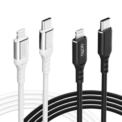 Actto C to 라이트닝 8핀 케이블 (TC-40, 0.5m)_이미지