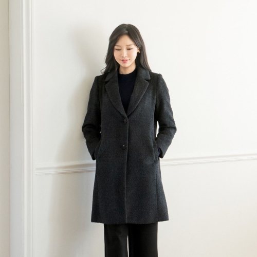 마담4060 엄마옷 클래씨마담 케니우드버튼하프울 데일리 중년여성 코트-RCO2512004