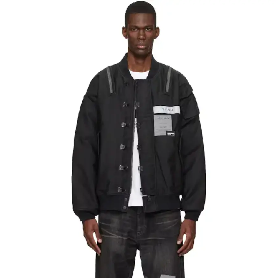블랙 네이버후드 모드 A 1 데크 보머 재킷 261573M175000