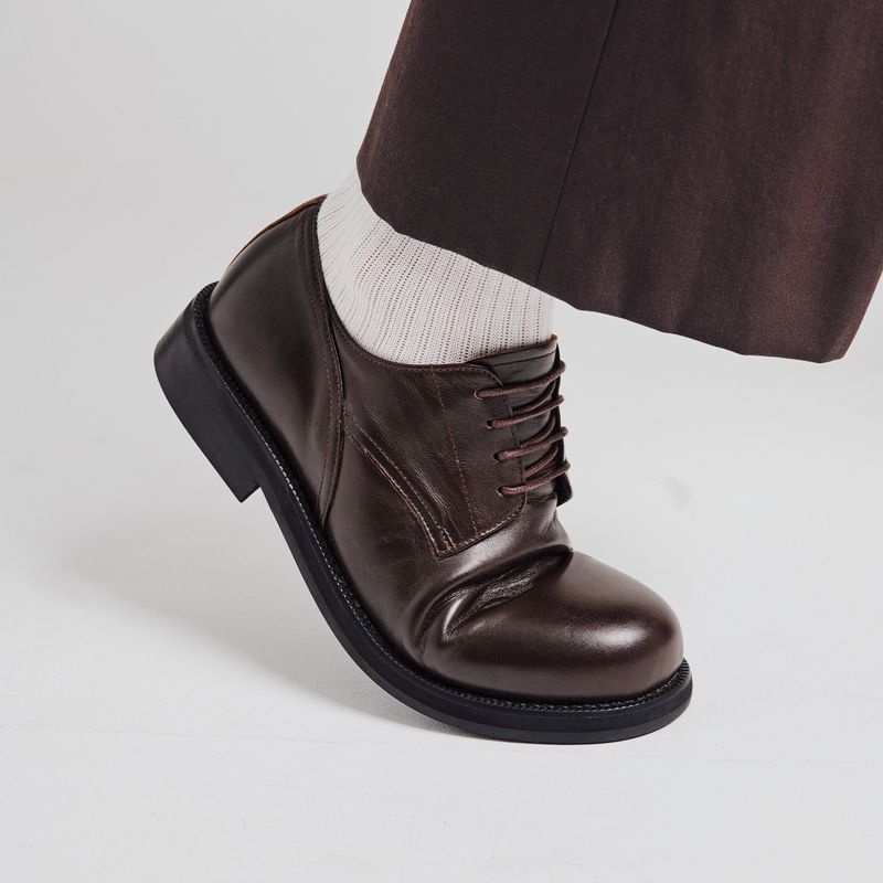 식스핏 NERDKING X SIXFT NOIR FOLD HORSEHIDE DERBY BROWN 3623041