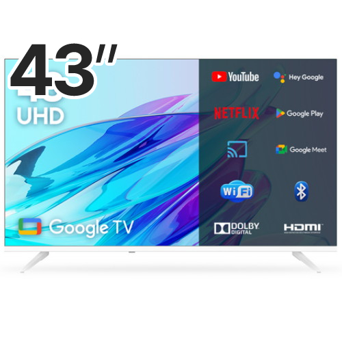 이노스 43FHD 화이트에디션 구글 스마트 TV (스탠드)_이미지