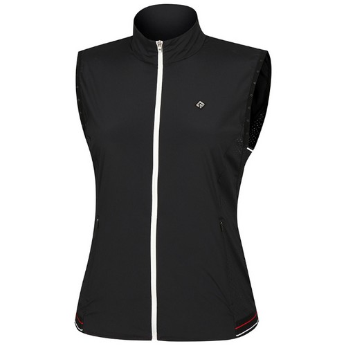 레노마골프 밑단 E-BAND 포인트 로고 펀칭 집업 베스트 RWVEL6353 (199, 블랙)_이미지