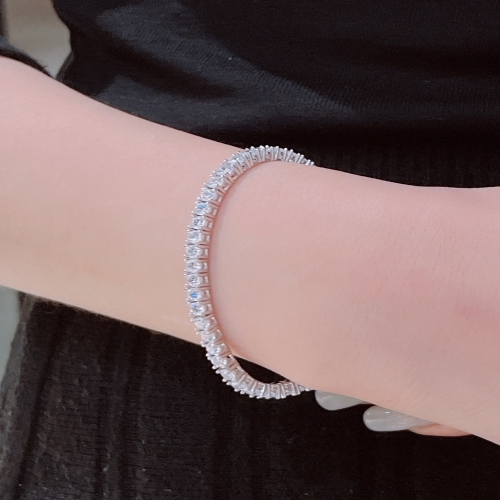 미니골드 김천점 SILVER 테니스 라운드컷 팔찌 3.00mm BAAM1004 하게 데일리로 착용