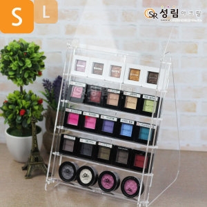 아이섀도우 화장품 정리대 화장대 정리함 스탠드투명_S