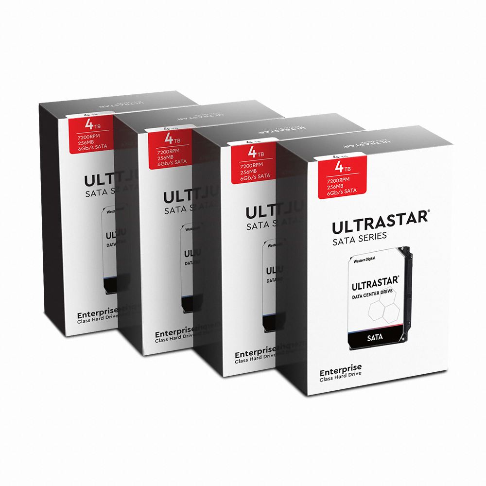 Western Digital Ultrastar DC HC310 박스 패키지 7200/256M HUS726T4TALA6L4 (4x4TB)