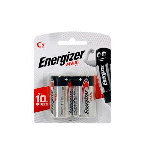 ENERGIZER 맥스 MAX E93BP2 LR14 C사이즈 포장 2개입 1.5V