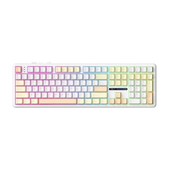 AULA <b>F108</b> 유무선 기계식 치즈 화이트
