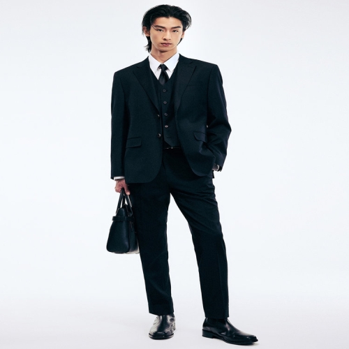 TNGT 남성 Classic Wool Suit Pants Black_TNPA6E103BK_이미지