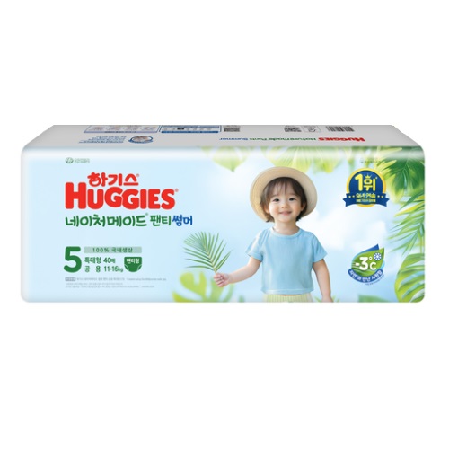 유한킴벌리 하기스 2025 네이처메이드 썸머 팬티형 5단계-공용 (160매)