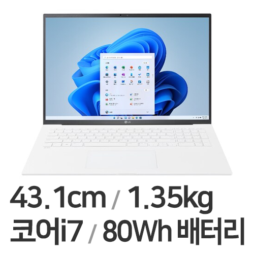 LG전자 2023 그램17 17Z90R-GA76K (SSD 256GB)