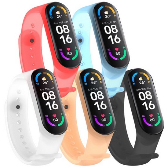 샤오미 미밴드7 시계줄 아쿠아 젤리 밴드.더조은셀러